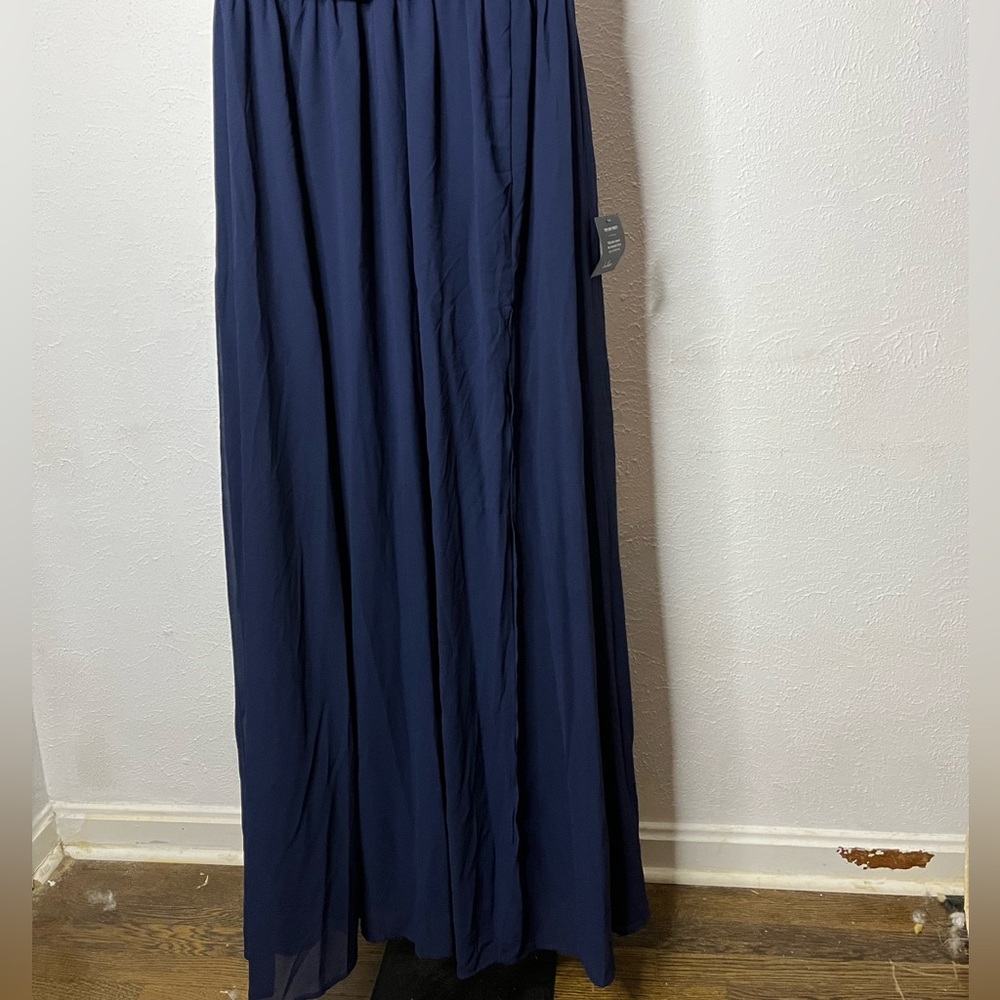 NWT Lulus Heavenly Hues Navy Blue Maxi Dress Size Medium - Picture 6 of 11